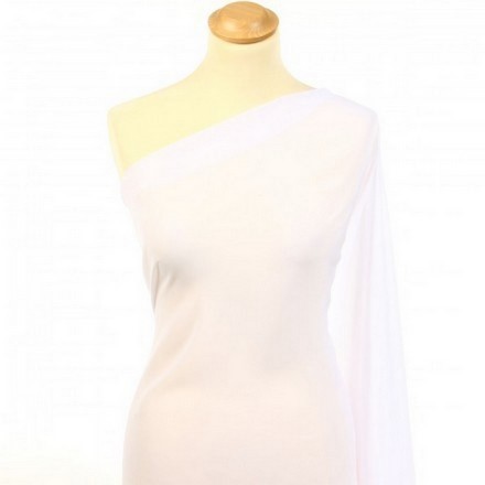 Mousseline polyester blanche