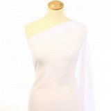 Mousseline polyester blanche
