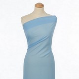 Mousseline polyester bleu ciel
